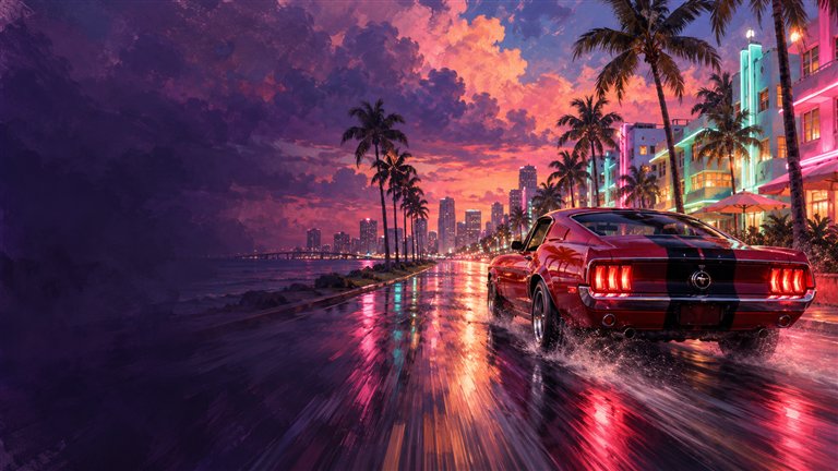 VICE CIRCUIT Miami drift artwork